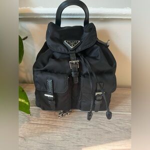 Prada Mini Vela Nylon backpack